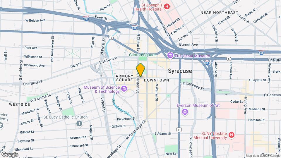 123 W Fayette St Map and Location Details