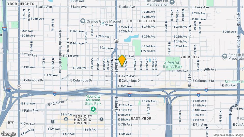 2217 E 19th Ave, Unit B Map and Location Details