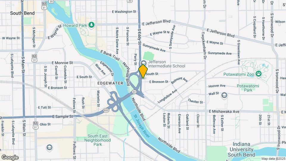 1101 E Bronson St Map and Location Details