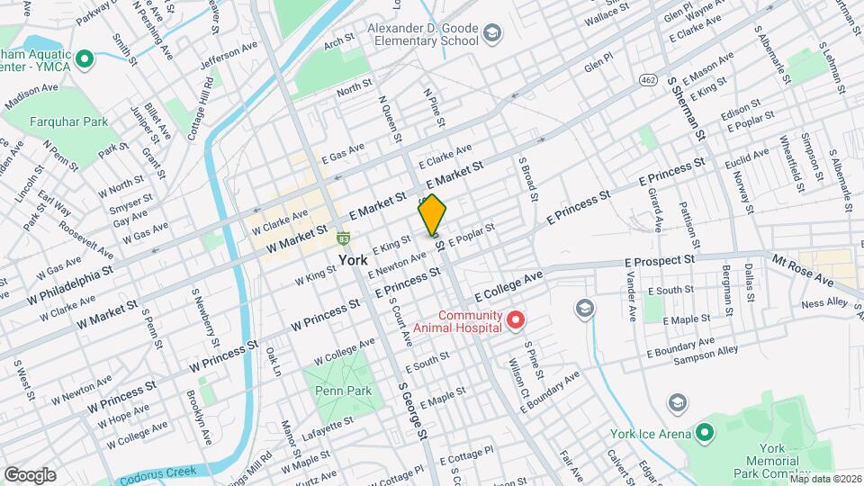 118 S Queen St Map and Location Details