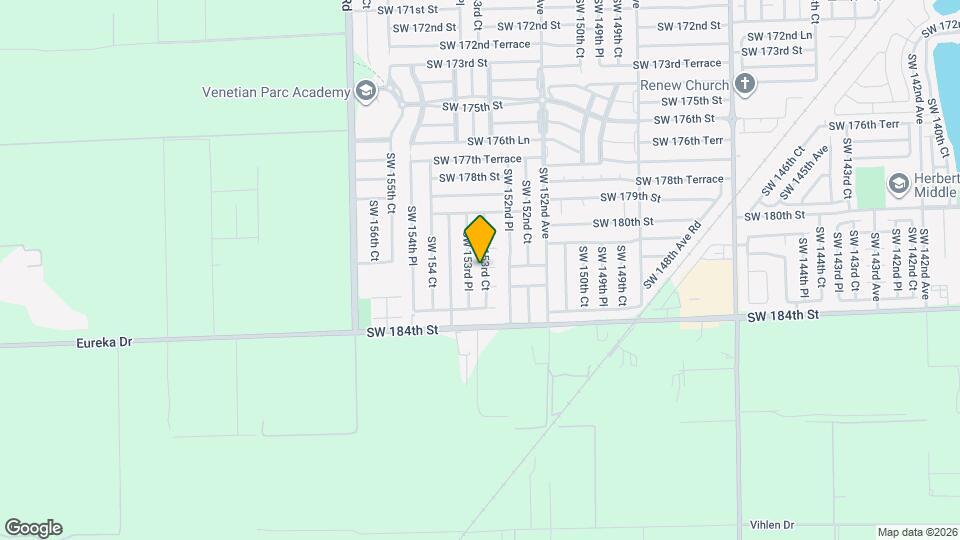 18150 SW 153rd Ct Mapa y Detalles de la Ubicación