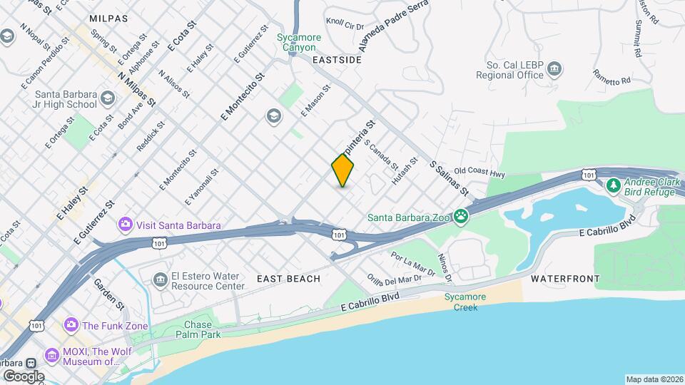 129 S Voluntario St, Unit A Map and Location Details