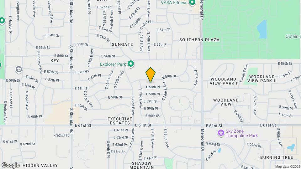 7333 E 58th Pl Map and Location Details