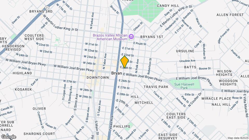 213 N Houston Ave Map and Location Details