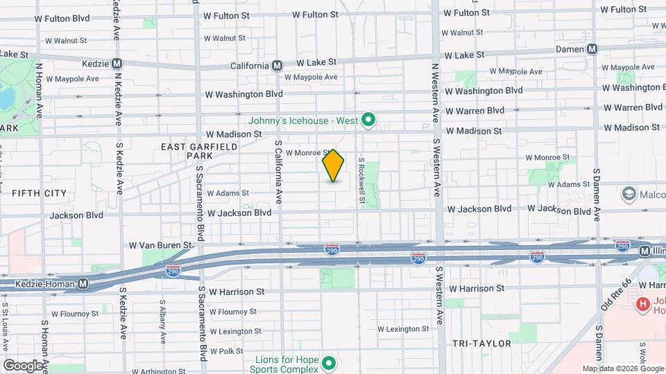 2638 W Adams St Map and Location Details