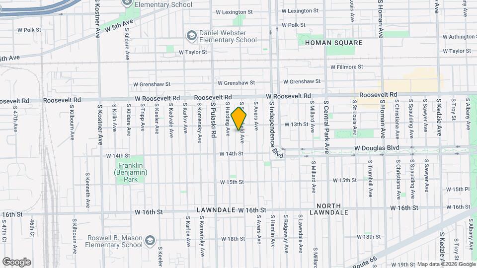 1316 S Springfield Ave Mapa y Detalles de la Ubicación