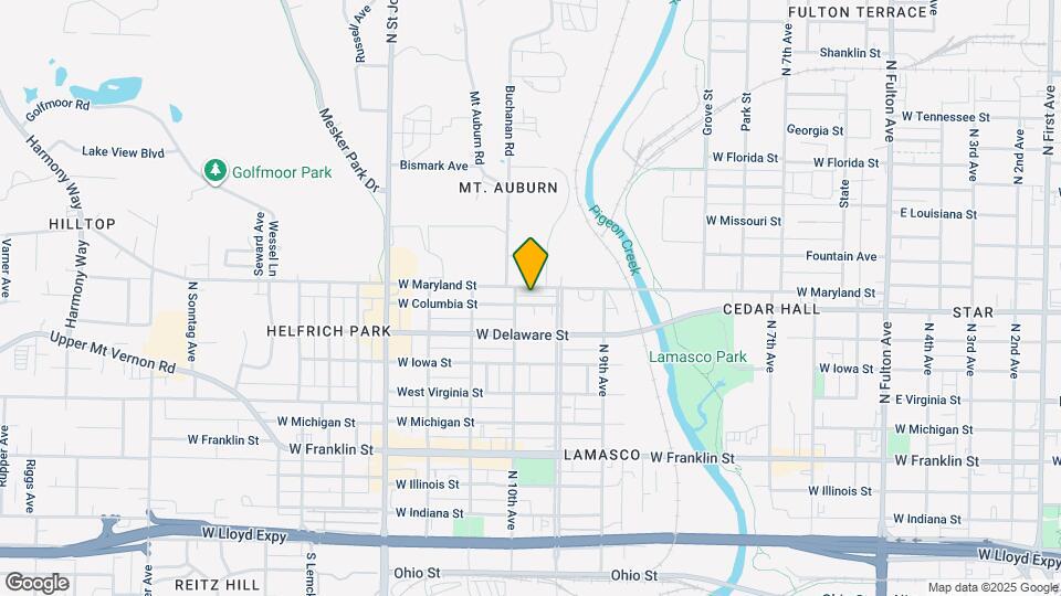 2033 W Columbia St Map and Location Details