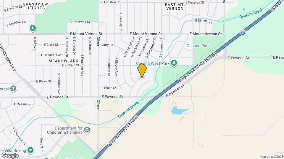 2242 S Ridgewood Dr Map and Location Details