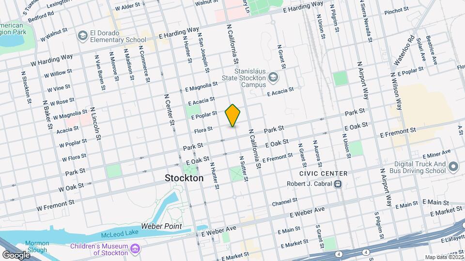 729 N Sutter St Map and Location Details