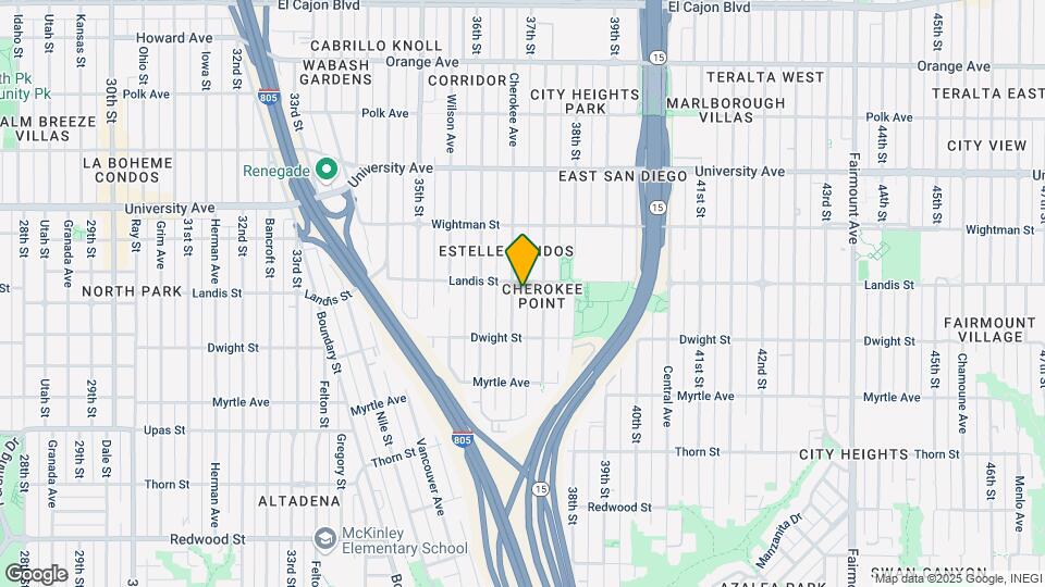 3673 Cherokee Ave, Unit 2 Map and Location Details