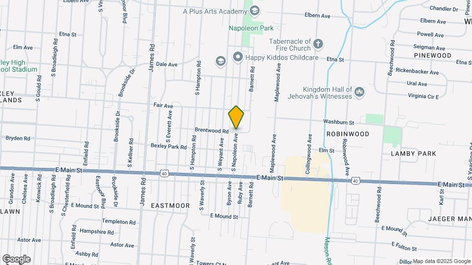 3829 Brentwood Rd Map and Location Details