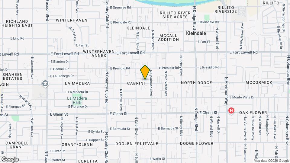 3323 E Blacklidge Dr Map and Location Details