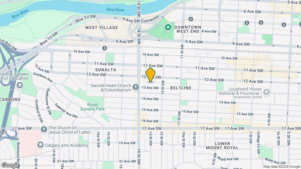 1328 13th Ave SW Map and Location Details