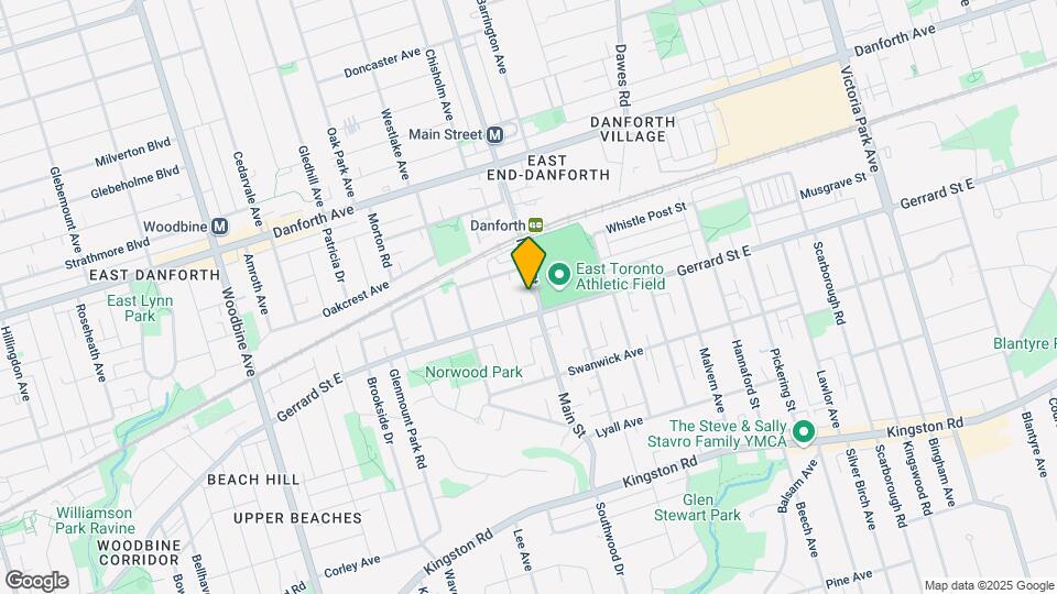 Main-Gerrard Housing Co-op Map and Location Details