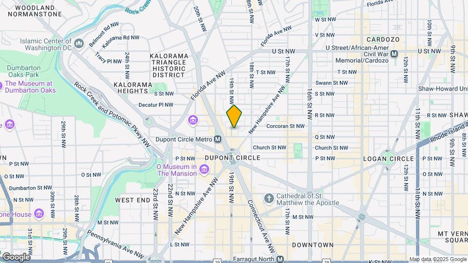 1609-1611 19th St NW Map and Location Details