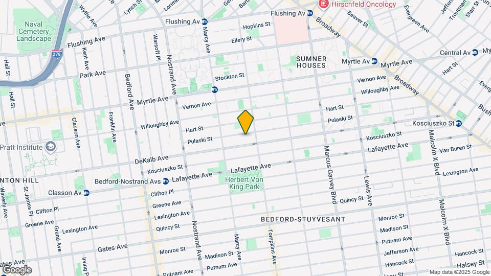 120 Pulaski St Map and Location Details