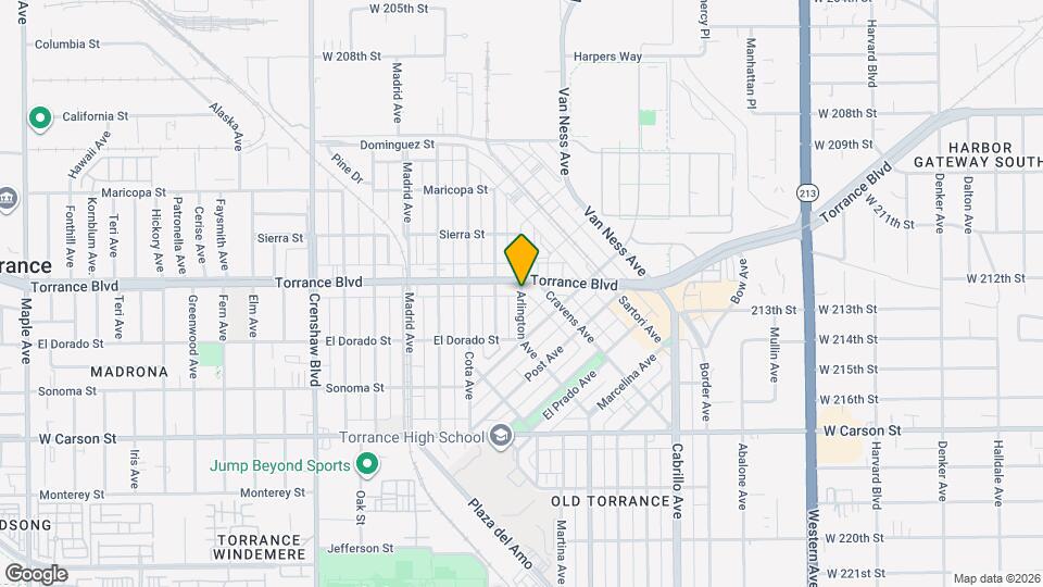 1233 Arlington Ave Map and Location Details