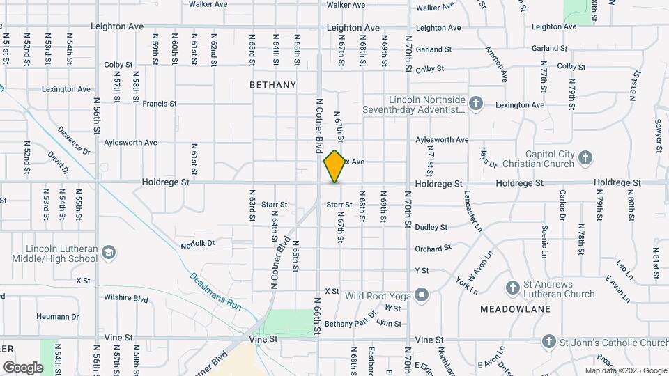 6645 Holdrege St Mapa y Detalles de la Ubicación
