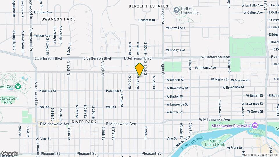 520 S 34th St Map and Location Details