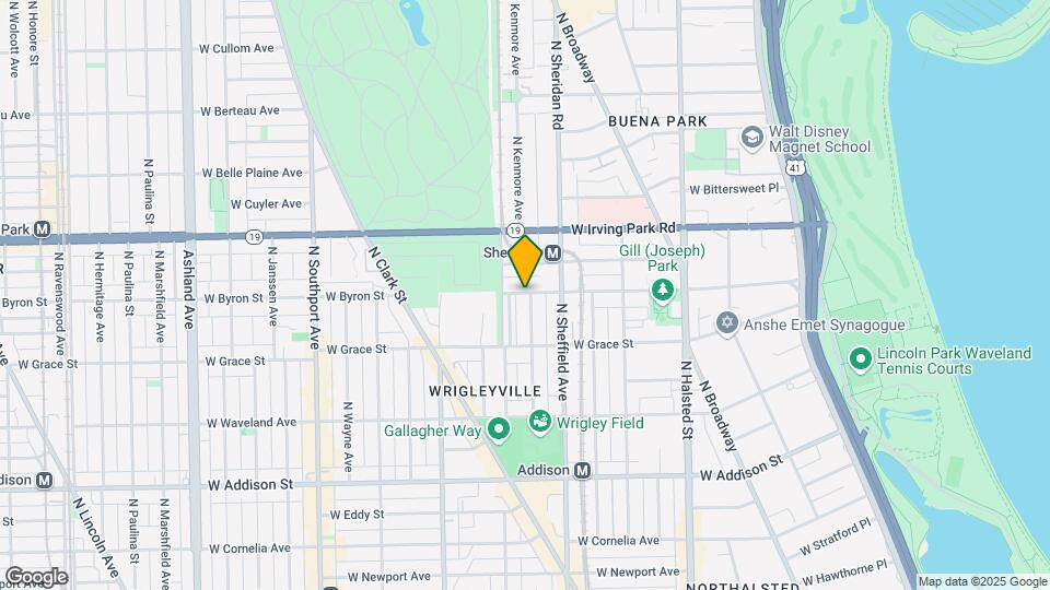 1035 W Byron St Map and Location Details