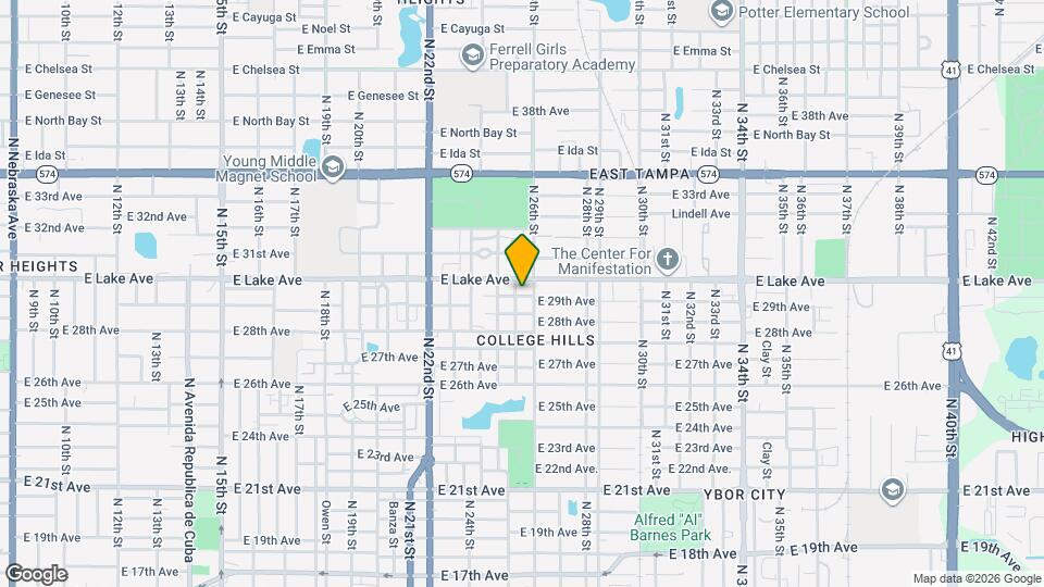 3615 N 25th St, Unit Apt B Map and Location Details