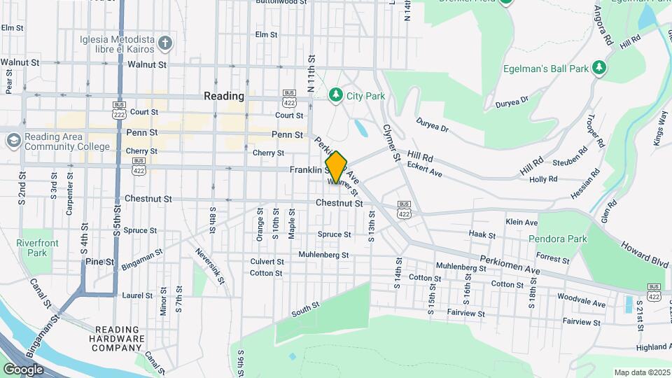 136 S 12th St Map and Location Details