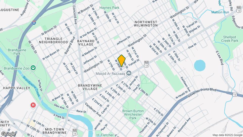 2801 N Tatnall St Map and Location Details