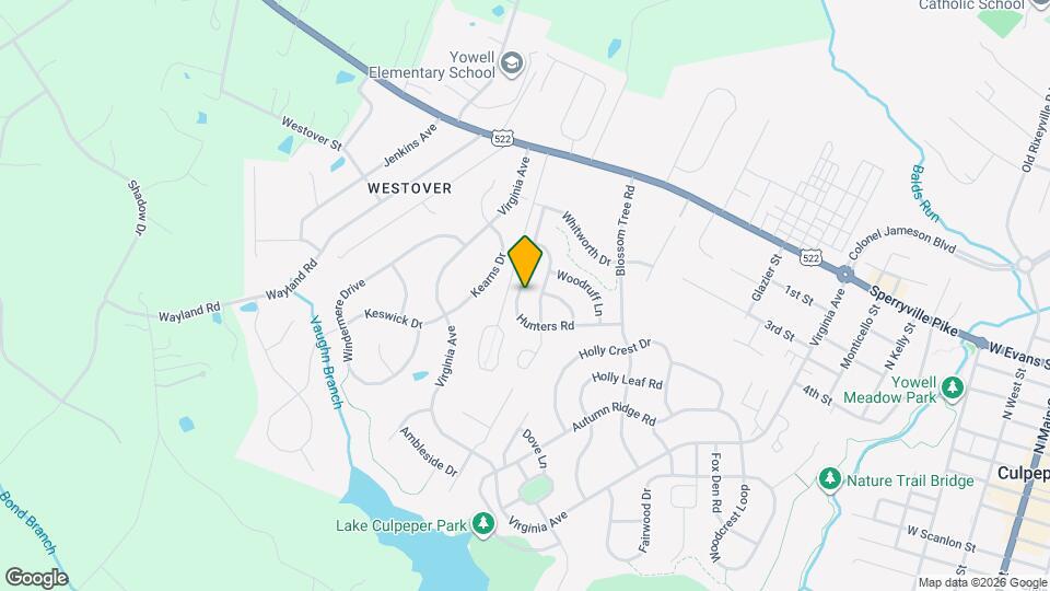 638 Hunters Rd Map and Location Details