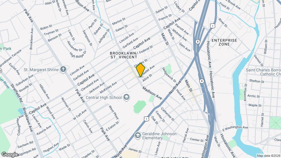 712 Madison Ave Map and Location Details