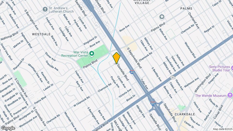 3501 Sawtelle Blvd Map and Location Details