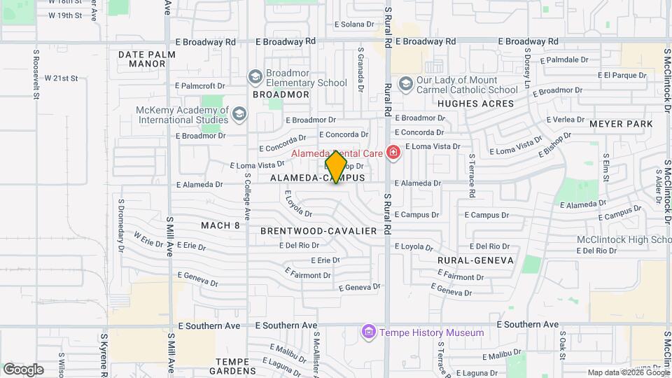 525 E Alameda Dr Map and Location Details