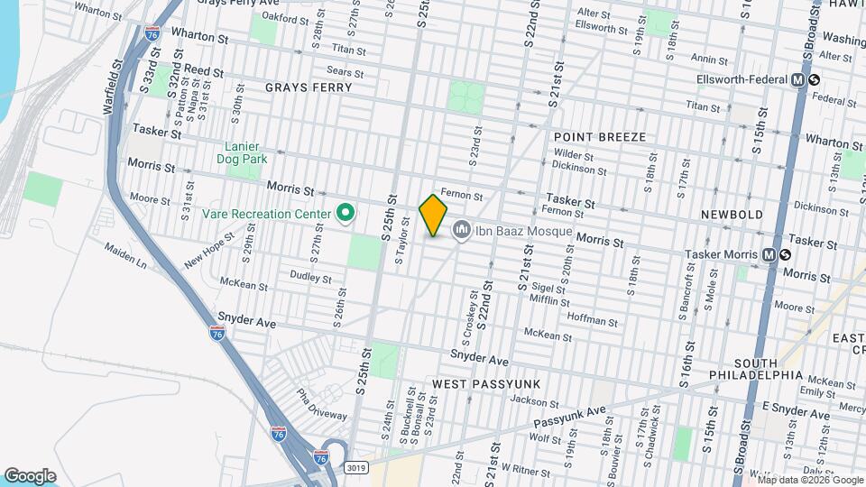 2343 Moore St Map and Location Details