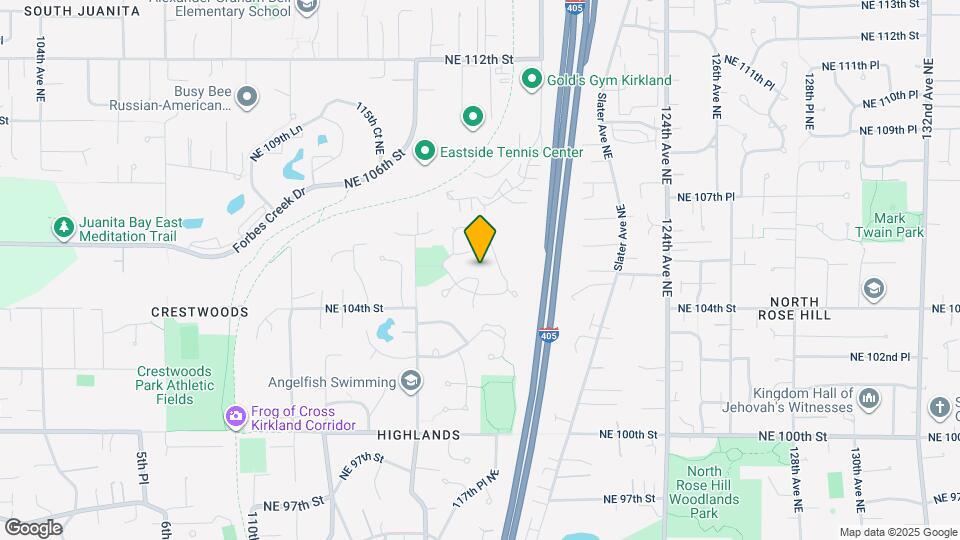 11818 NE 105th Ct Map and Location Details
