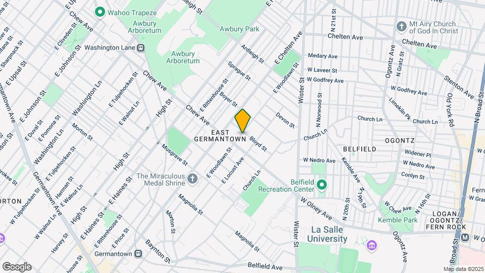 828 E Woodlawn St Map and Location Details