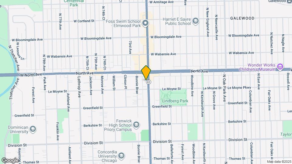 1518 N Harlem Ave Map and Location Details