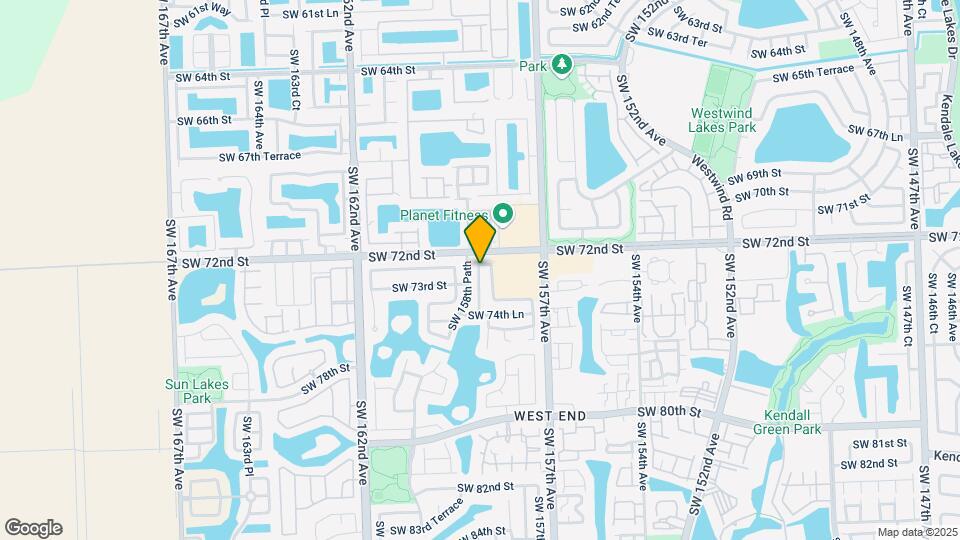 7251 SW 158th Pl Map and Location Details
