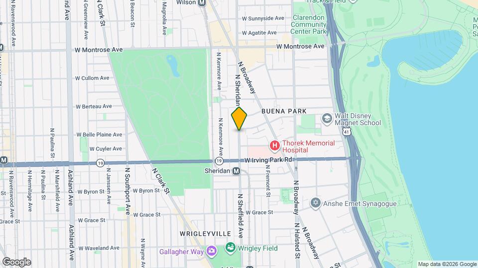 4054 N Sheridan Rd Map and Location Details