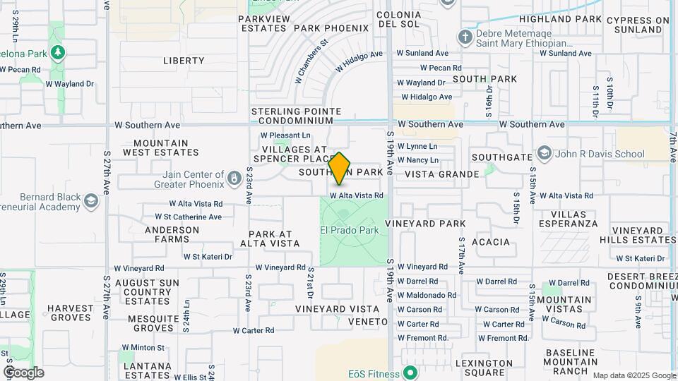 2018 W Alta Vista Rd Map and Location Details