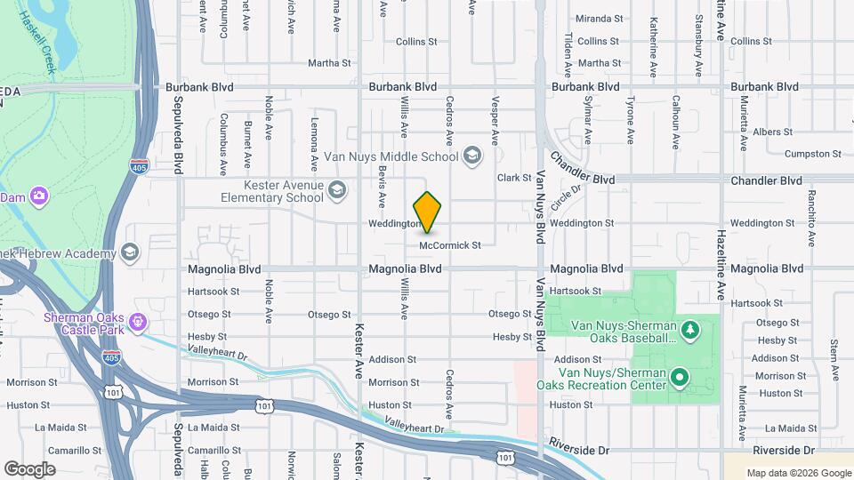 14733 Mccormick St Mapa y Detalles de la Ubicación