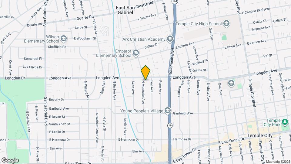 6268 N Muscatel Ave Map and Location Details