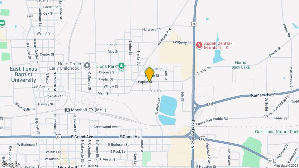 1204 Poplar St Map and Location Details