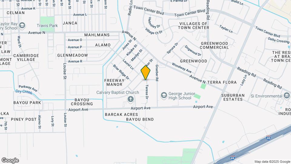1803 Ripple Creek Dr Mapa y Detalles de la Ubicación