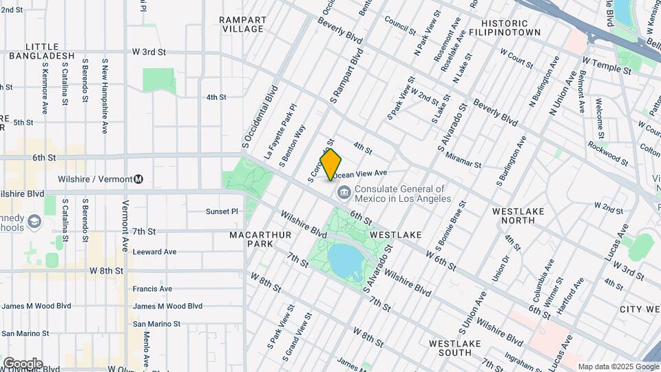 521 S Carondelet St Map and Location Details