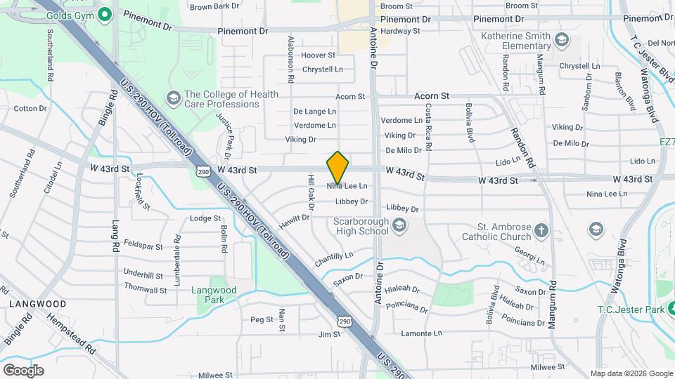 5619 Nina Lee Ln Map and Location Details