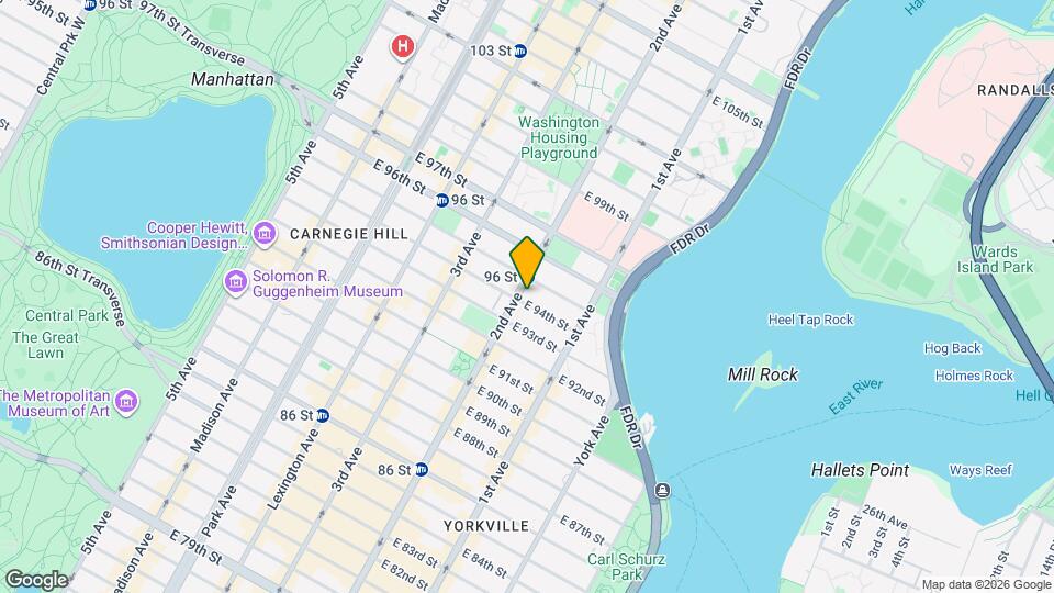 301 E 94th St Map and Location Details