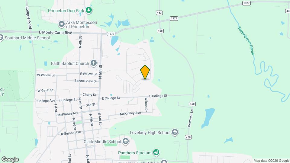 1209 Dye Blvd Map and Location Details