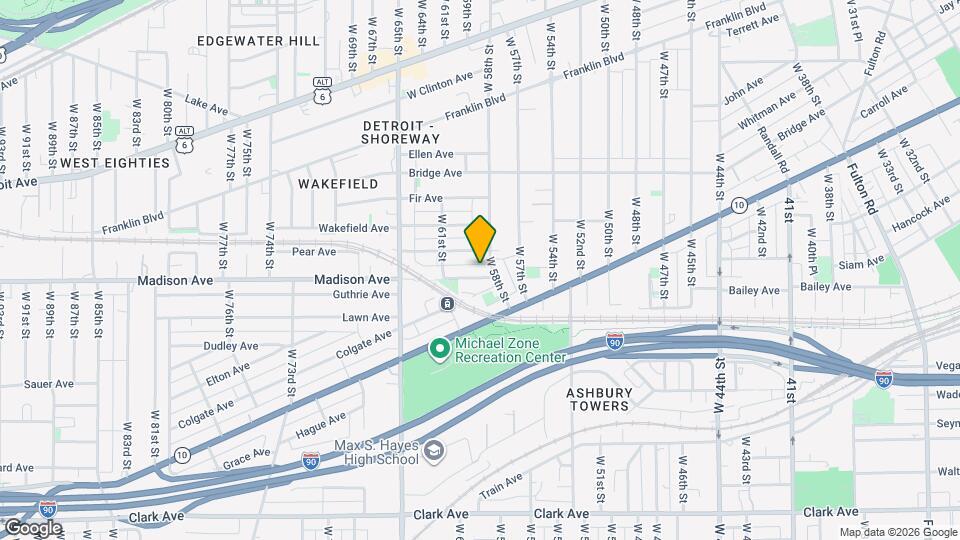5816 Madison Ave Map and Location Details