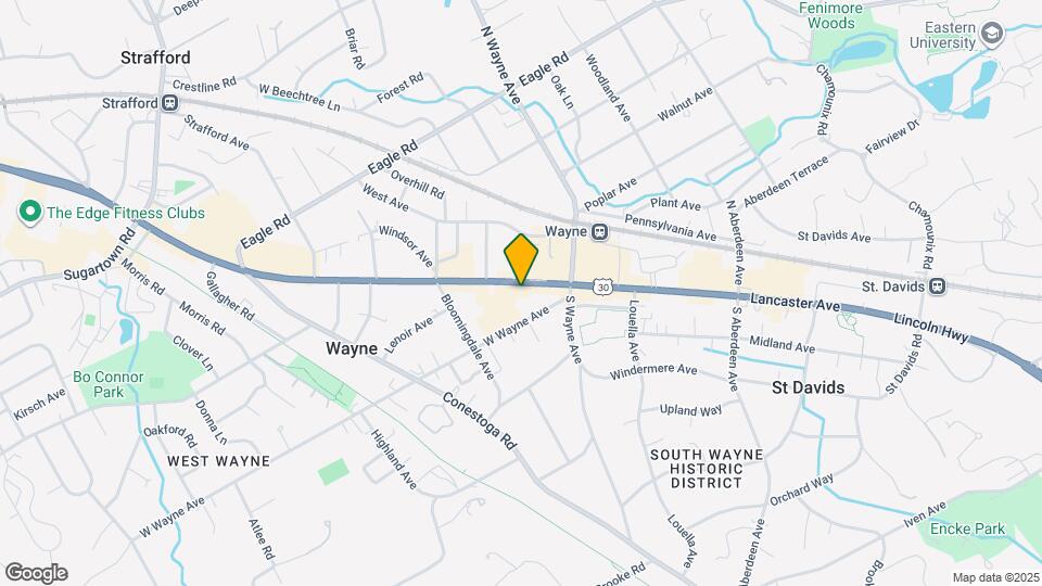 122 W Lancaster Ave Map and Location Details