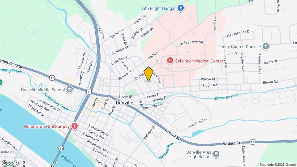 960 Vine St Map and Location Details