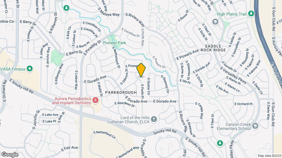 5752 S Perth Pl Map and Location Details